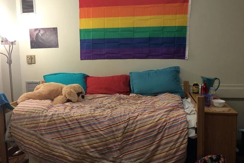 K's room in their first year of university in the US 